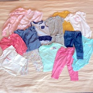 Carter’s baby girl clothes 9-12 months